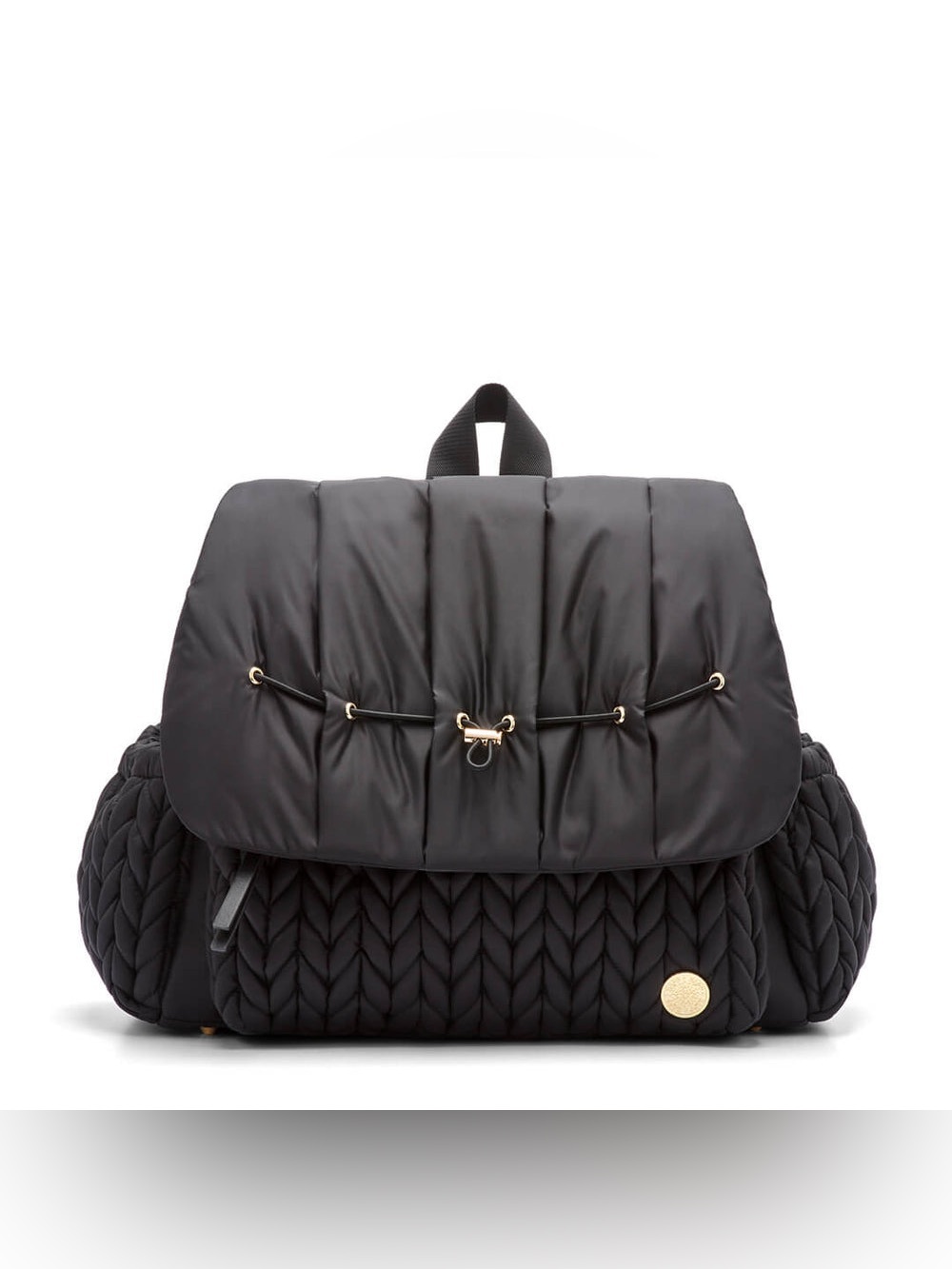 Happ Levy Backpack Quilted Black Diaper Bag Crossboy Purse
